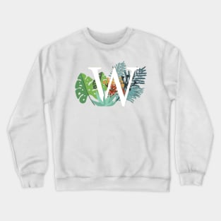 Plant Letter W Crewneck Sweatshirt